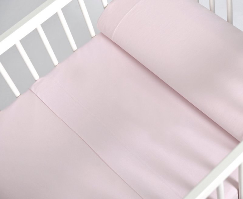 Conjunto de sábanas 140x70 / Liso rosa - Palacio del Bebé
